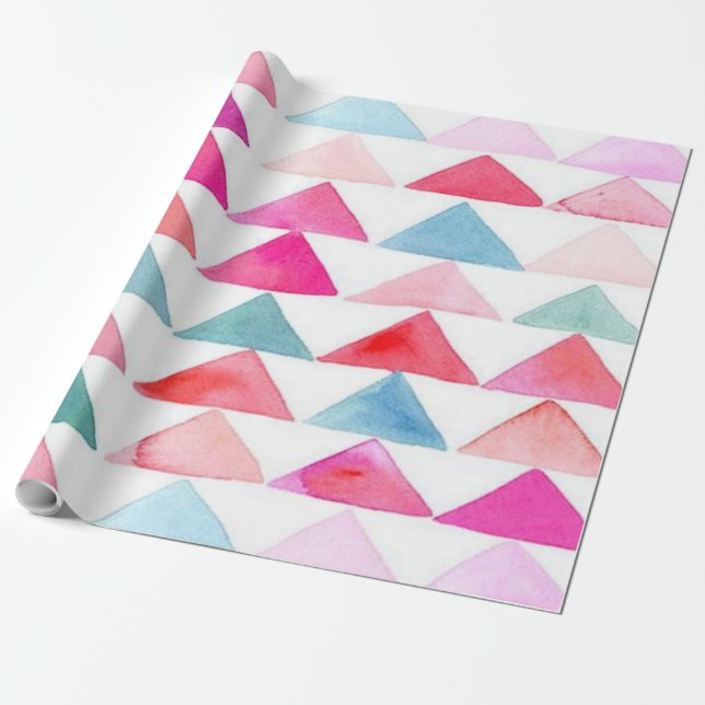 Presente Papel de envolvimento Matte, triângulos da (Desenrolado)