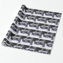 Papel de envolvimento nevado da foto do trator de