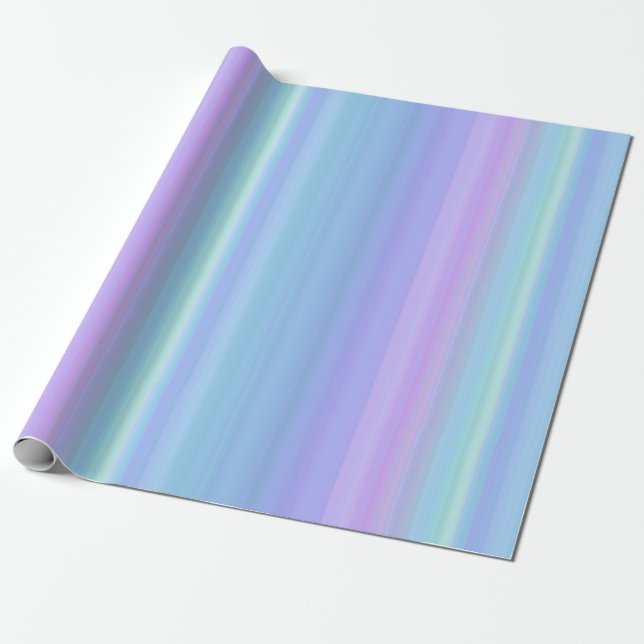 Presente Papel de envolvimento Pastel do verde azul roxo de (Desenrolado)
