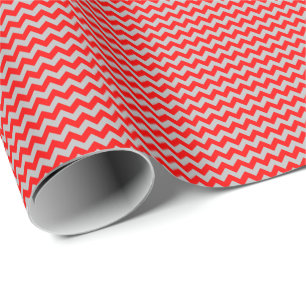 Presente Papel de envolvimento pequeno vermelho e cinzento