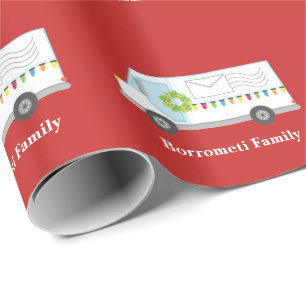 Presente Papel de envolvimento personalizado do caminhão d