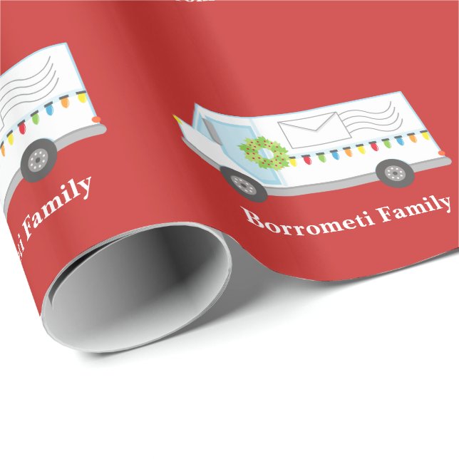 Presente Papel de envolvimento personalizado do caminhão de (Ponta do rolo)