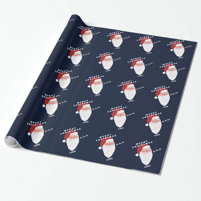 Presente Papel de envolvimento personalizado do Natal do (Desenrolado)