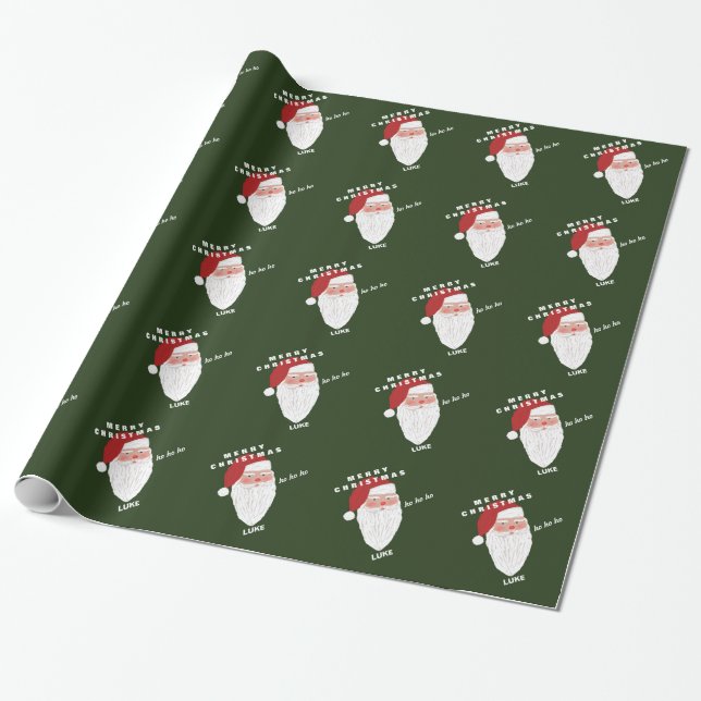 Presente Papel de envolvimento personalizado do Natal do (Desenrolado)