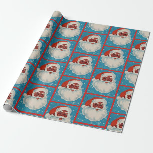 Presente Papel de envolvimento preto de Papai Noel