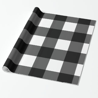 Presente Papel de envolvimento preto e branco da