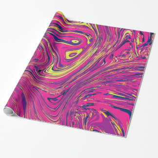Presente Papel de envolvimento psicadélico