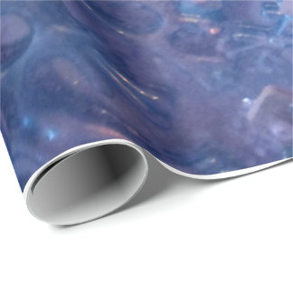 Presente Papel de envolvimento roxo do floco de neve