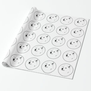 Presente Papel de envolvimento subtil do dogecoin