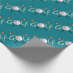 Presente Papel de envolvimento telhado do golfe