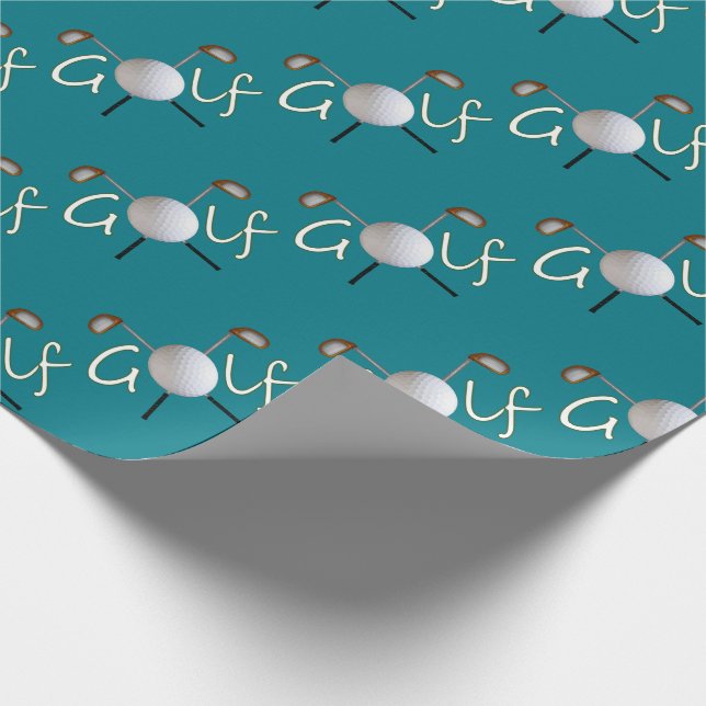 Presente Papel de envolvimento telhado do golfe (Ponta)