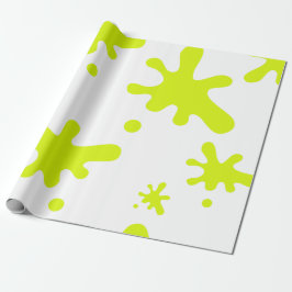 Presente Papel de envolvimento verde do limo