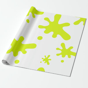 Presente Papel de envolvimento verde do limo