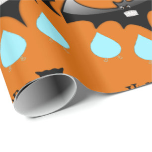 Presente Papel de Enxertamento de Halloween, Cat