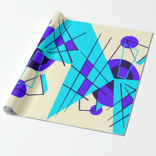 Presente Papel de fixação na parte azul neon 80s