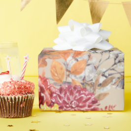 Presente Papel de Invasão de Casamentos Rustic & Cozy Autum