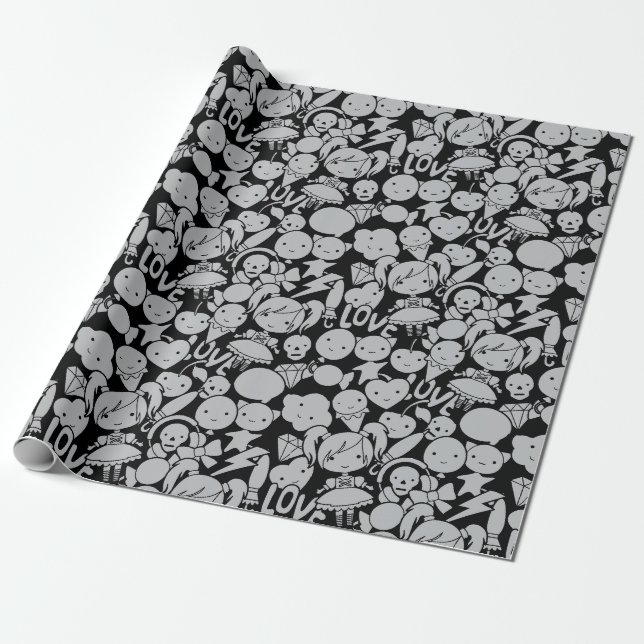 Presente Papel De Lavagem De Palhaço Gótico E Cujo Cimento  (Desenrolado)