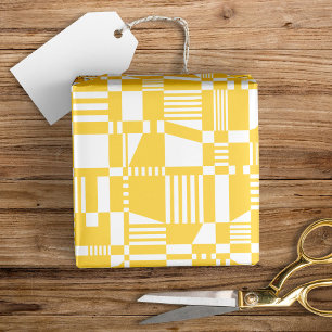 Presente Papel de mola amarelo e branco com verificação mod