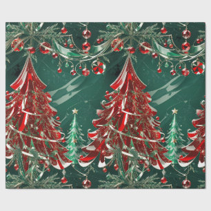 Presente Papel de Mola de Cena de Natal Cristal