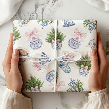 Papel de mola de natal da Chinoiserie Preppy Arco