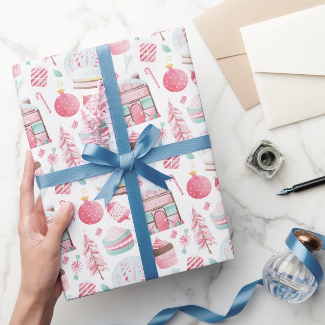 Presente Papel de mola de natal de hortelã pimenta (Presentear)