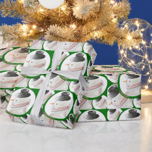 Presente Papel de Mola de Natal para o Homem de Neve da Nor
