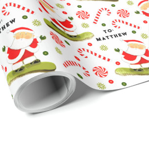 Presente Papel de mola para presentes de Natal em prato de 