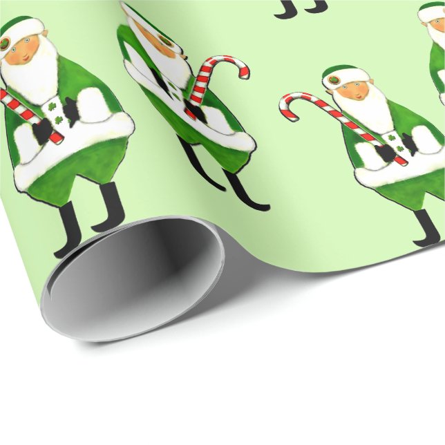 Presente Papel de mola para presentes de Natal irlandês (Ponta do rolo)