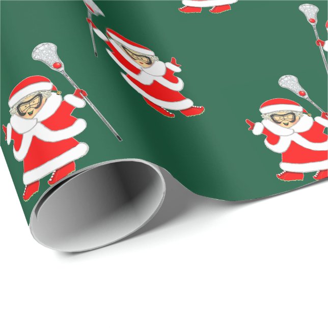 Presente Papel de mola para presentes de Natal Lacrosse (Ponta do rolo)