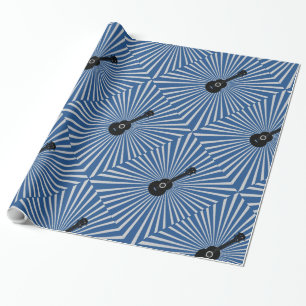 Presente Papel de mola Ukulele Trippy - Azul