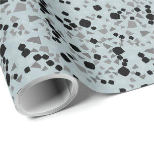 Presente Papel de moldagem azul moderno e simples