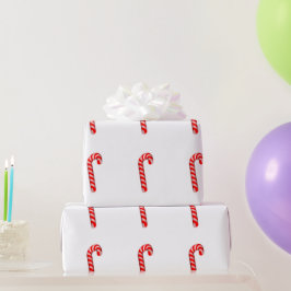 Presente Papel De Moldagem Brilhante Candy Canes