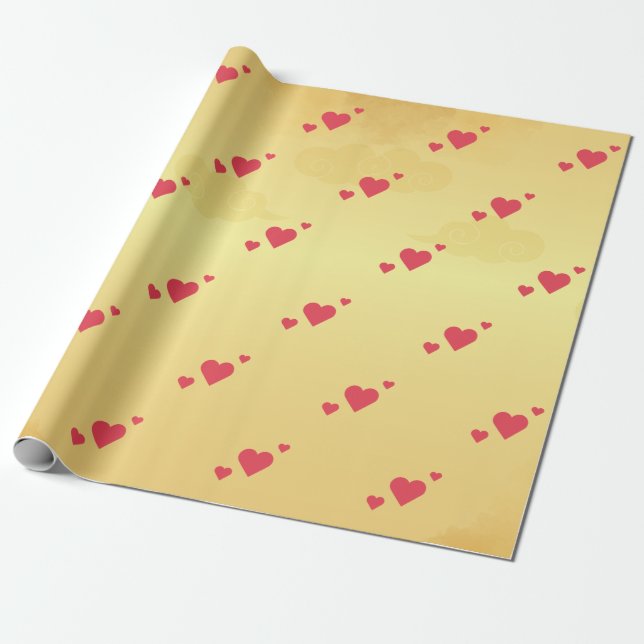 Presente Papel De Moldagem Com Ameaça De Amor (Desenrolado)