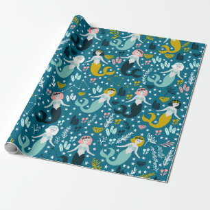 Presente Papel de Moldagem da Sereia