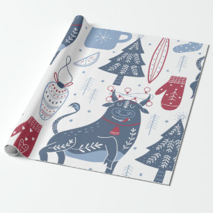 Presente Papel de Moldagem das Ilustrações de Natal das Cin