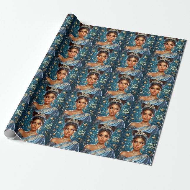 Presente Papel de moldagem de água azul da Esther (Desenrolado)
