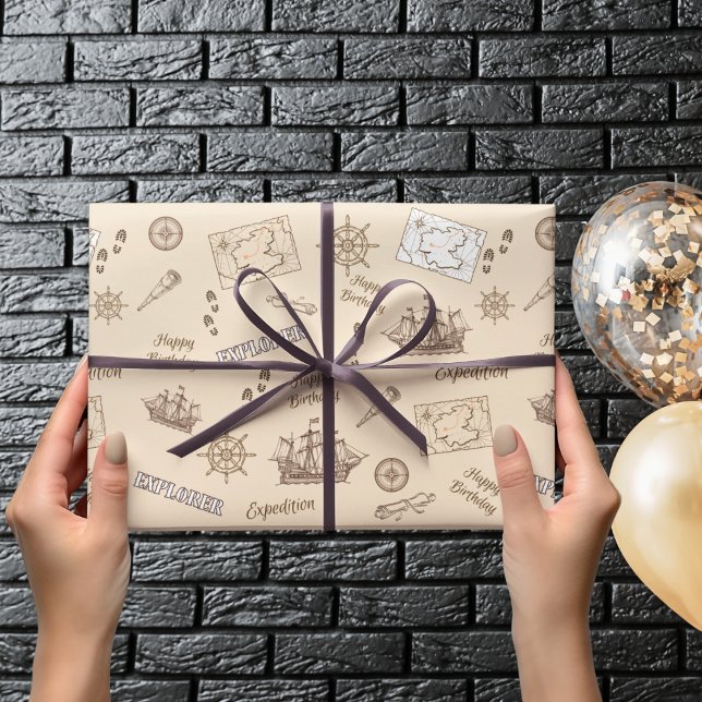 Presente Papel de moldagem de aniversário da Expedição do E (Criador carregado)