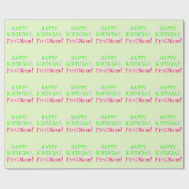 Presente Papel de moldagem de aniversário de 20 básico pers