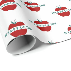 Presente Papel de moldagem de aspas de maçã