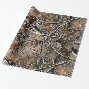 Presente Papel de moldagem de Camo de borda de árvore real