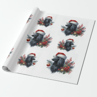 Presente Papel de moldagem de cão afegão