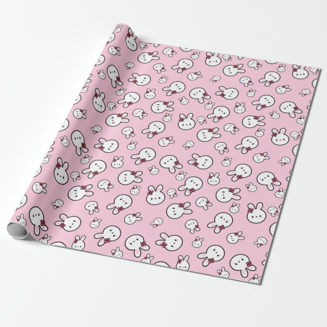 Presente Papel de moldagem de coelhinho Kawaii (Desenrolado)