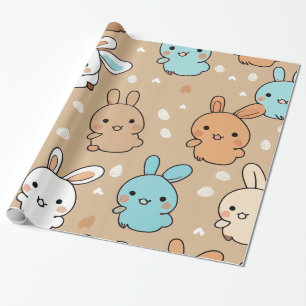 Presente Papel de moldagem de coelho pequeno