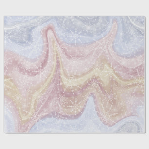 Presente Papel de moldagem de Feriado de Neve Moderno Boho