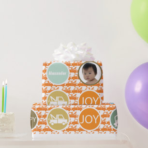 Presente Papel De Moldagem De Foto Do New Baby Boy