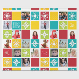 Presente Papel de moldagem de fotos de Natal de Férias Feli