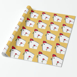 Presente Papel de Moldagem de Galinhas