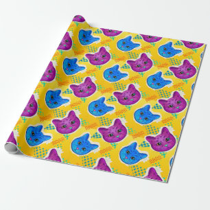 Presente Papel de moldagem de gatos adoráveis