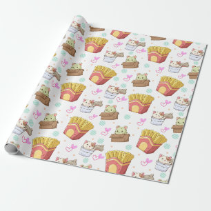 Presente Papel de moldagem de gatos adoráveis