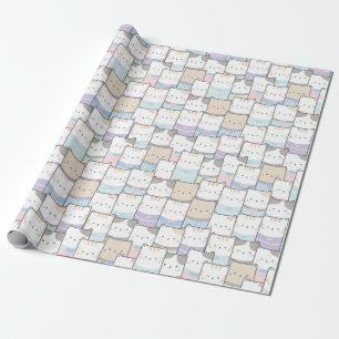 Presente Papel de moldagem de gatos adoráveis